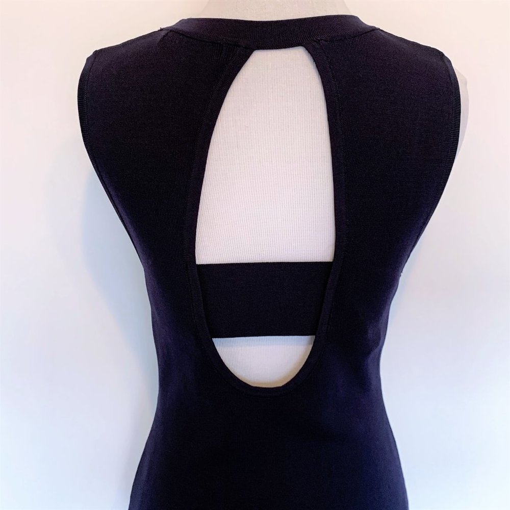WOW Couture Navy Bodycon Bandage Dress - Large - Picture 3 of 9